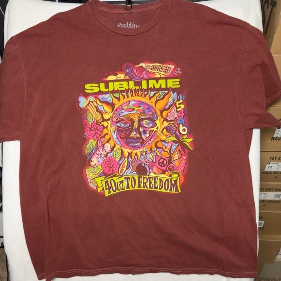 🧡 Sublime 30th Anniversary Tee “40oz to Freedom” - Picture 3 of 6